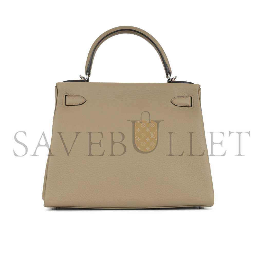 H**mes kelly 28 turtledove gray silver buckle (28*22*10cm)